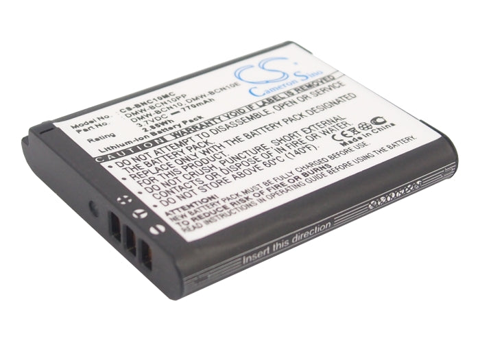 770mAh Replacement Battery for Leica V-LUX50 & Panasonic Lumix DMC-LF1 - 3.7V Li-ion Camera Battery