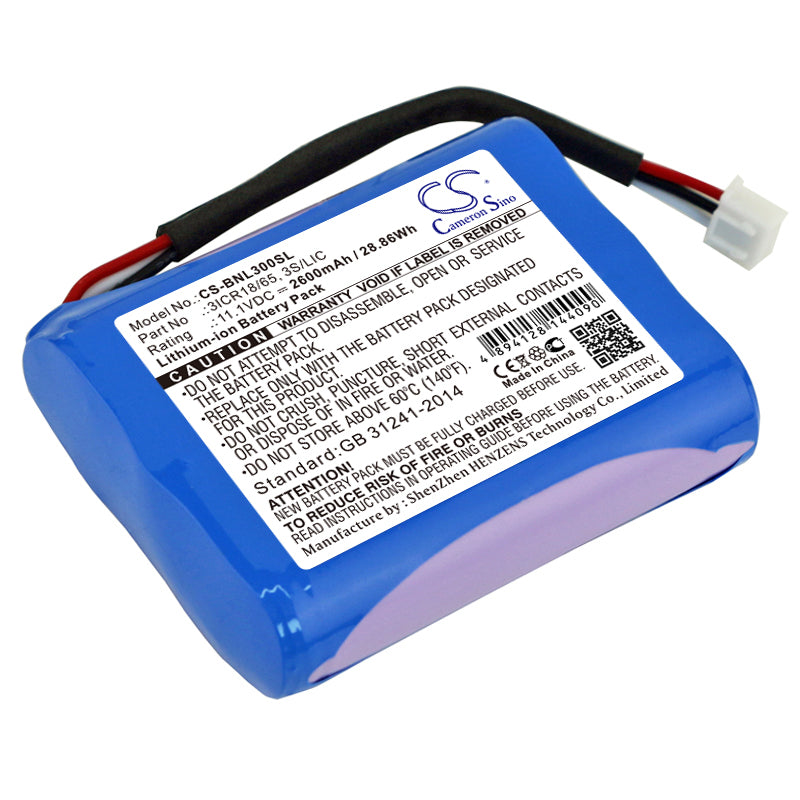 2600mAh Replacement Battery for Bang & Olufsen BeoPlay A3 Speaker, 11.1V Li-ion Power Pack