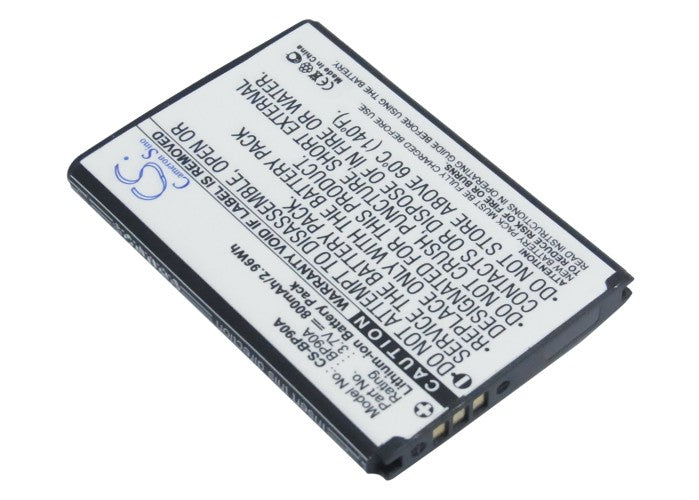 800mAh Battery Replacement for Samsung HMX-E10/E110 Camcorders, 3.7V Li-ion, BP-90A Compatible Power