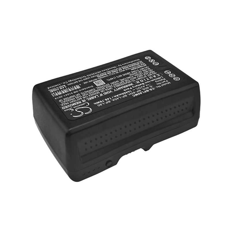 14.4V 10400mAh Li-ion Battery for Sony/Panasonic/Hitachi/Ikegami Cameras & Monitors - 149.76Wh Broadcast Grade