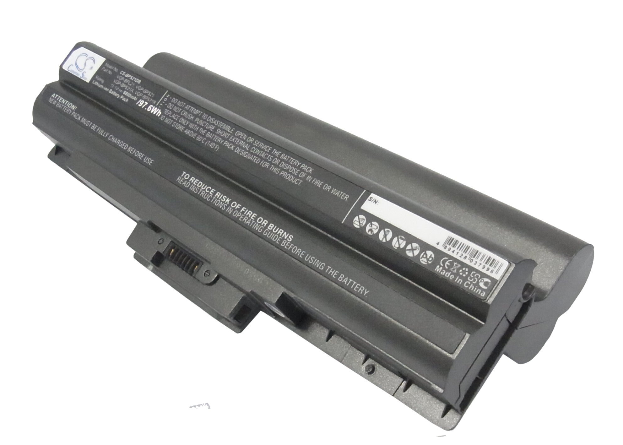 8800mAh Extended Laptop Battery for Sony VAIO VGN Series - 11.1V Li-ion Replacement