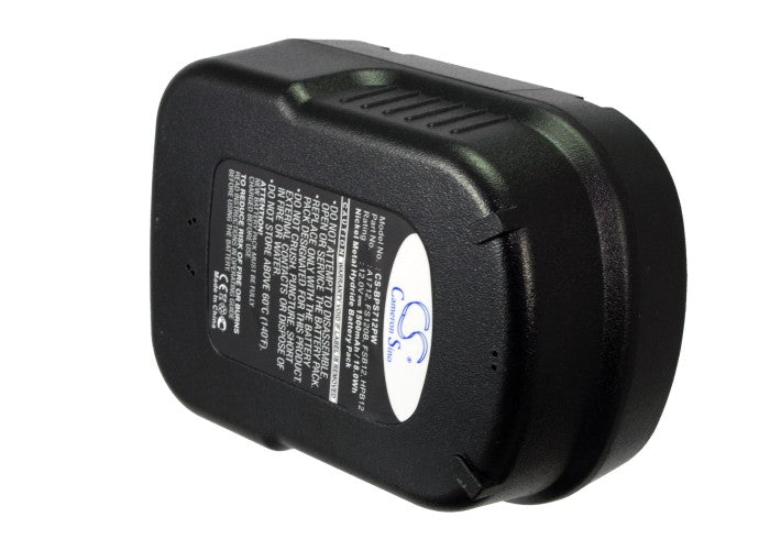 12V 1500mAh Ni-MH Replacement Battery for Black & Decker BD12PSK, CD1200SK Cordless Power Tools