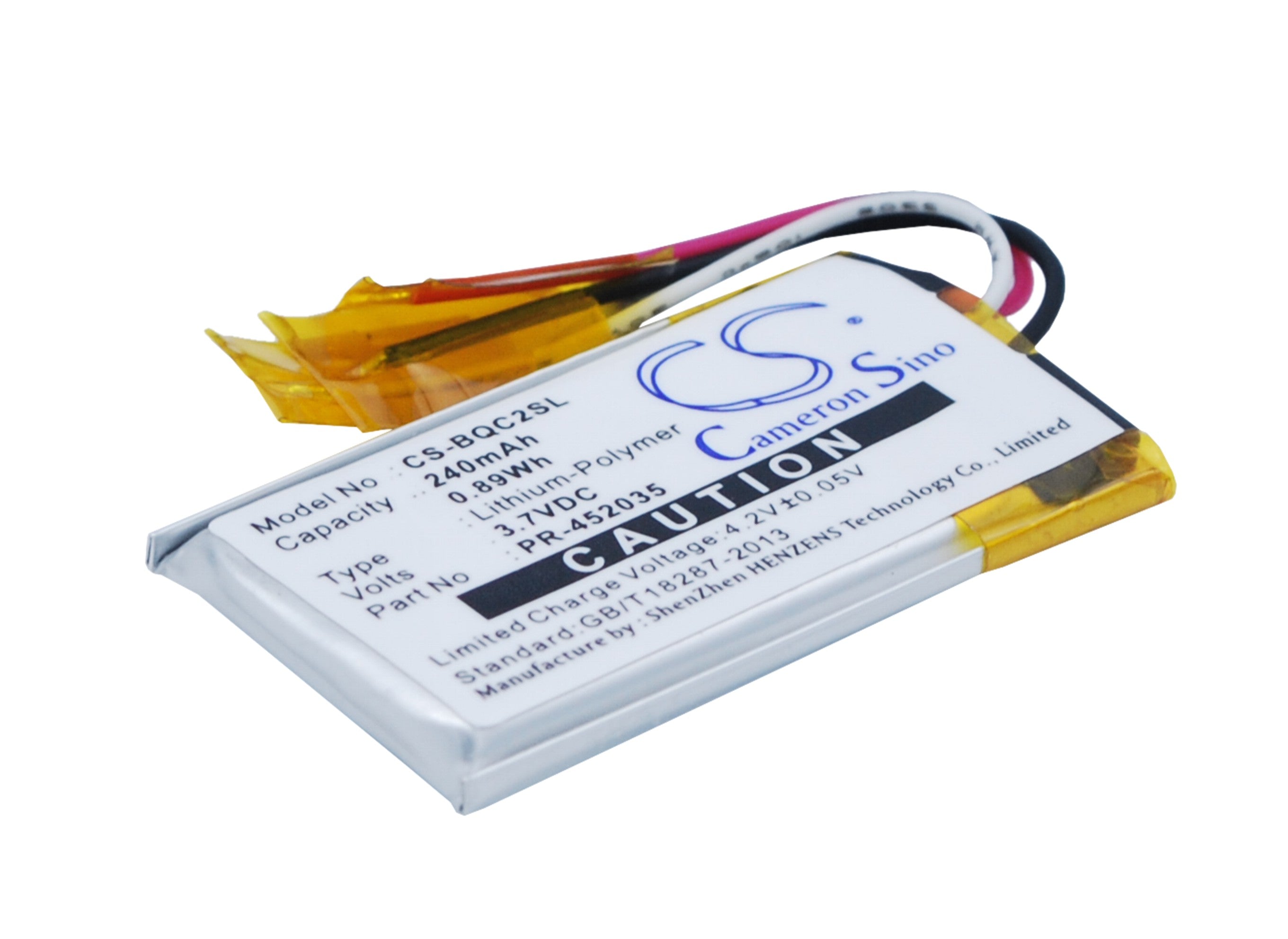 240mAh Replacement Battery for Bose QC20 & Mio MiVue C330/C335 - 3.7V Li-Polymer Headset Battery