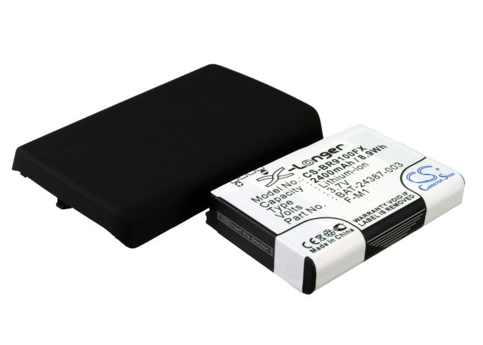 2400mAh Extended Life Replacement Battery for Blackberry Pearl 9100 - F-M1, BAT-24387-003 - 3.7V Li-ion - Phone Battery