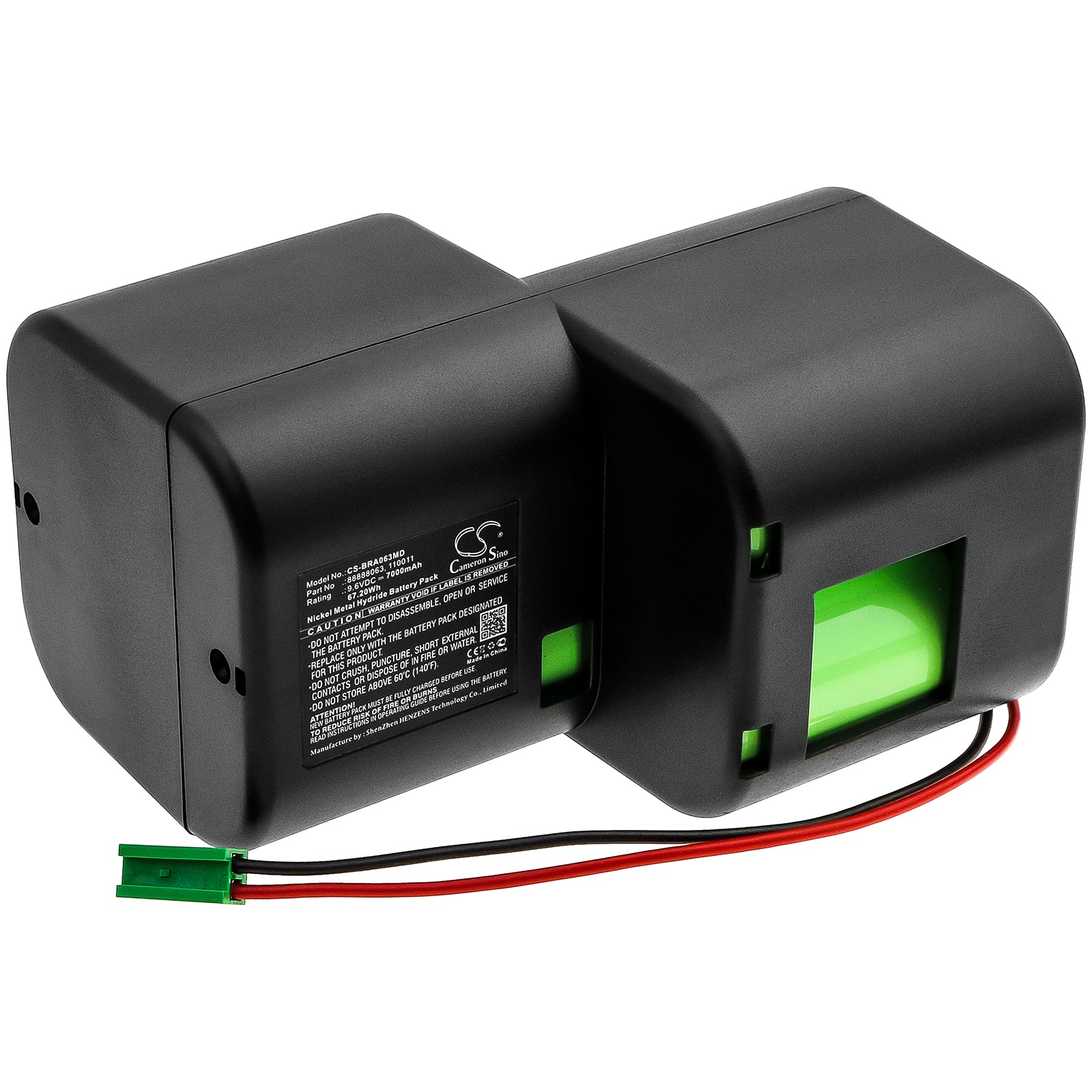 9.6V 7000mAh Ni-MH Replacement Battery for Braun Infusomat Secura Dropma/Dropmat Infusion Pumps - Extended Life