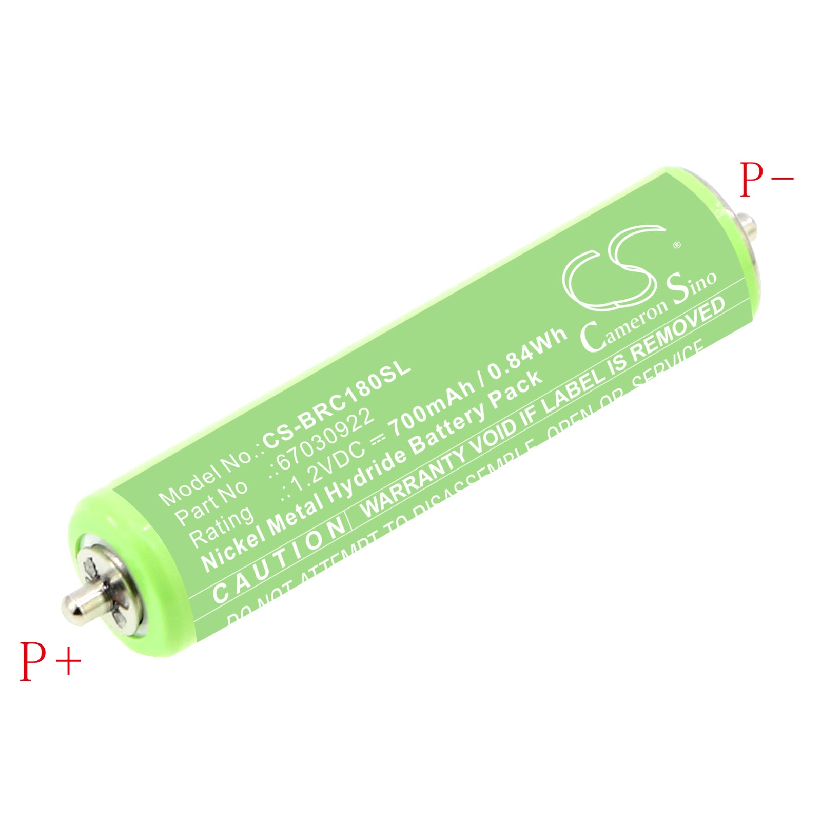 1.2V 800mAh Ni-MH Rechargeable Battery for Philips Norelco Shavers - HQ8 Replacement - Series 3000, 5000, 7000, AT810, & More