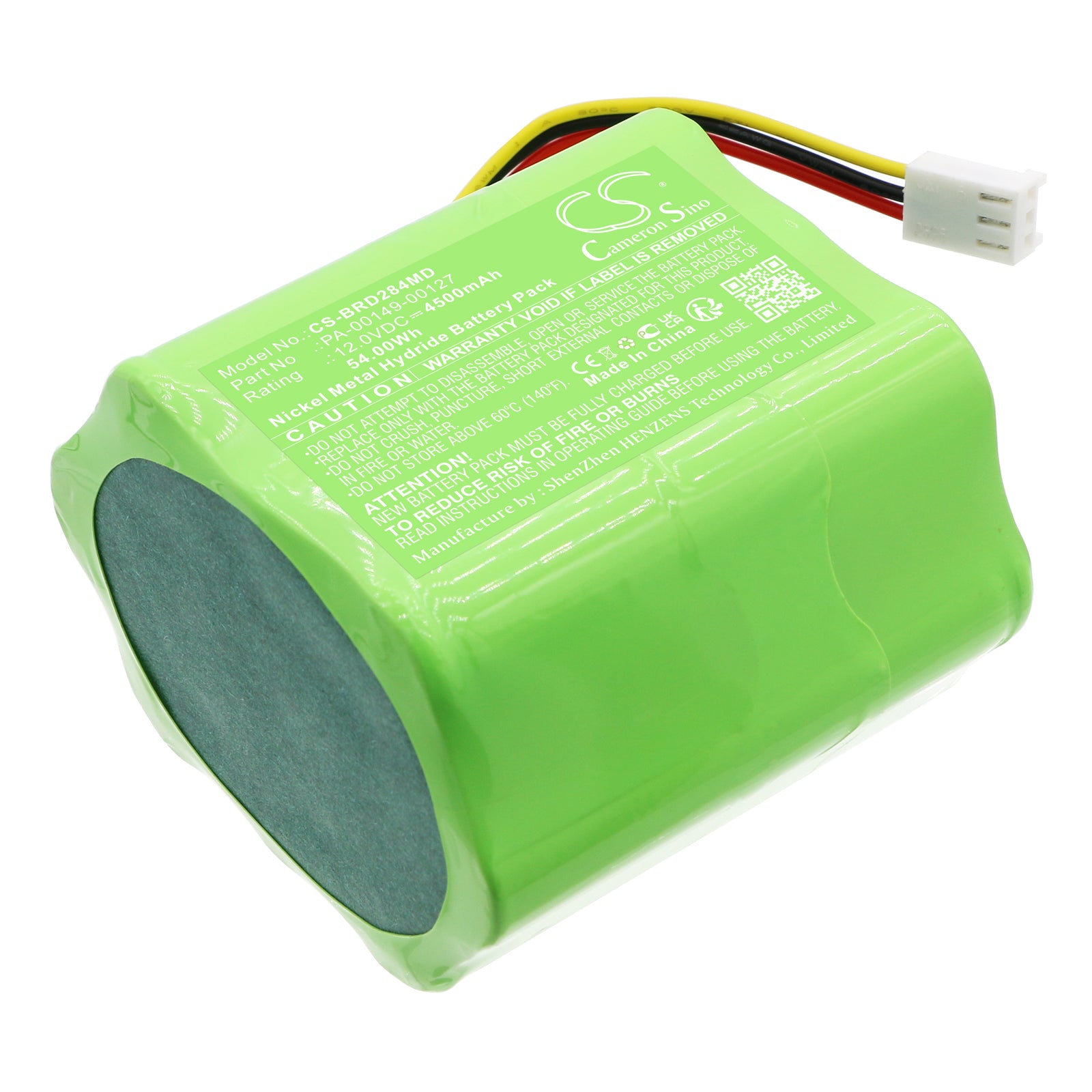 12V 4500mAh Battery for Bard Portascan, Urodyn+, Bardscan Ultrasound - High-Capacity Replacement Battery PA-00149-00127