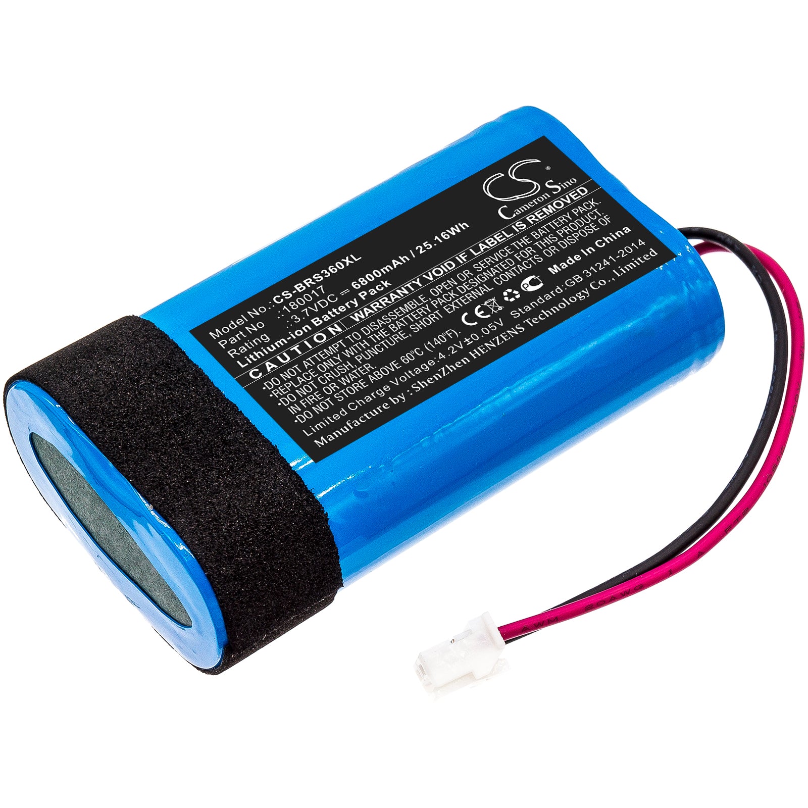 6800mAh Replacement Battery - Braven Stryde 360 Speaker Upgrade, High Capacity 3.7V Li-ion