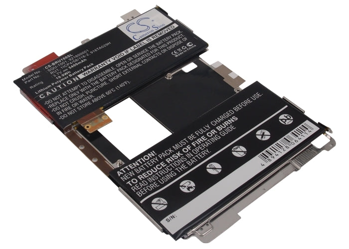 5400mAh Battery Replacement for Blackberry Playbook 7" (16GB/32GB/64GB) - 3.7V Li-Polymer Tablet Battery