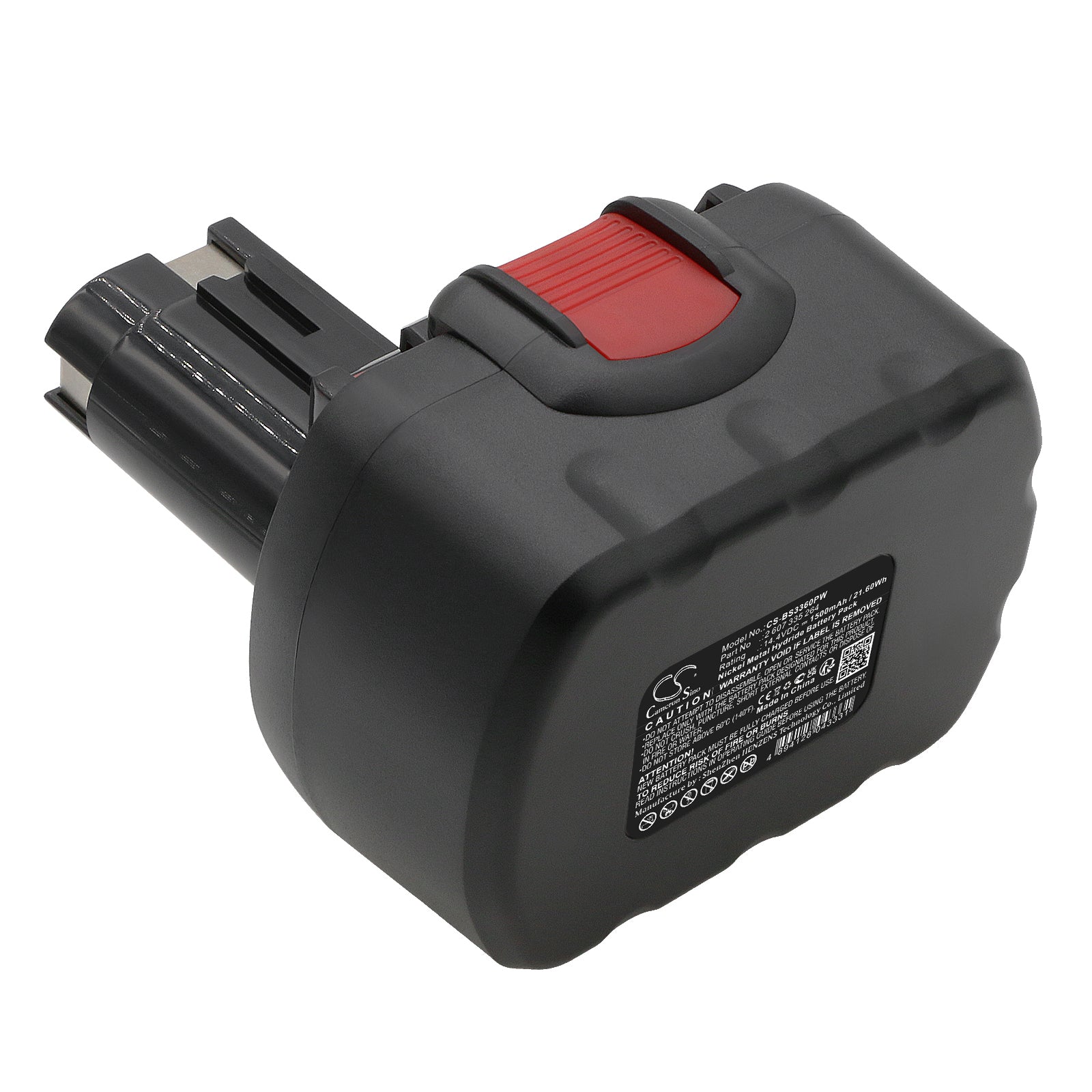 14.4V 1500mAh Ni-MH Replacement Battery for Bosch Dyna Drill GSR GSB GWS Power Tools - High Capacity, Long Life