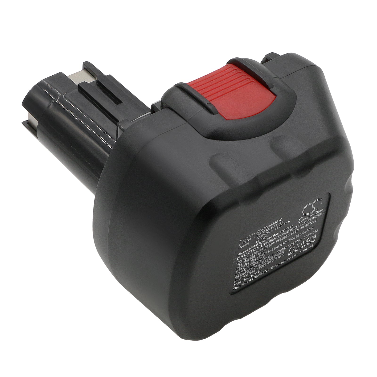 12V 1500mAh Ni-MH Battery for Bosch GSR 12V Drills, Exact Series, Signode Strappers BXT10/13/19