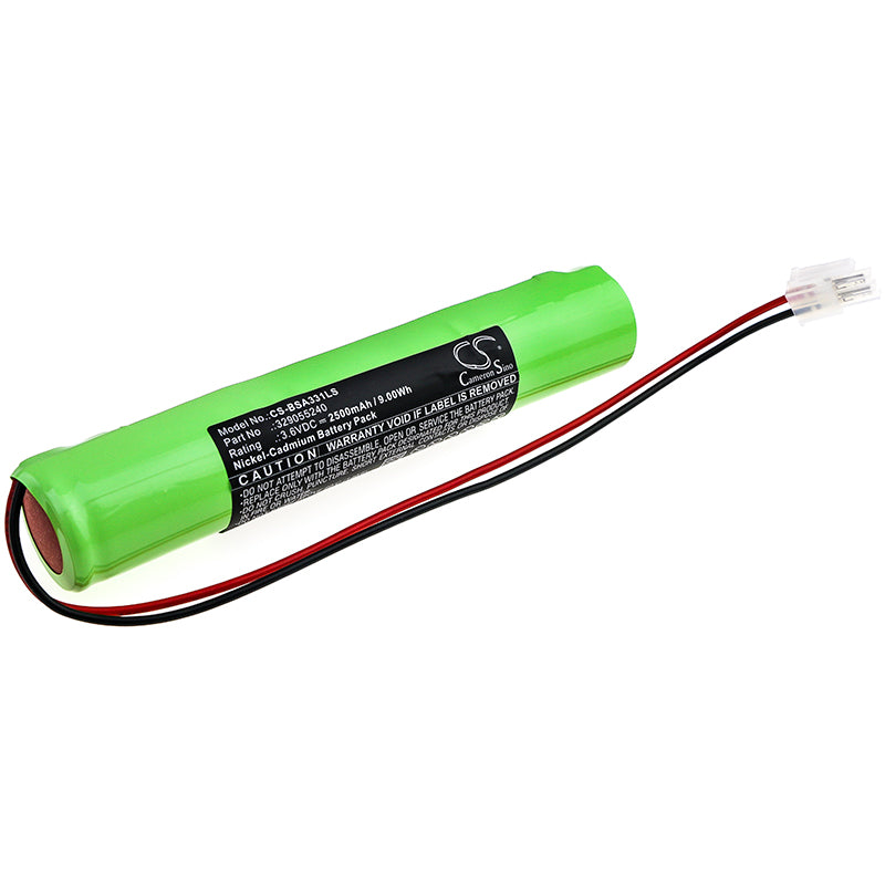 2500mAh 3.6V Ni-CD Emergency Light Battery - BAES OVA TD210331 & 329055240 Fixture Compatible
