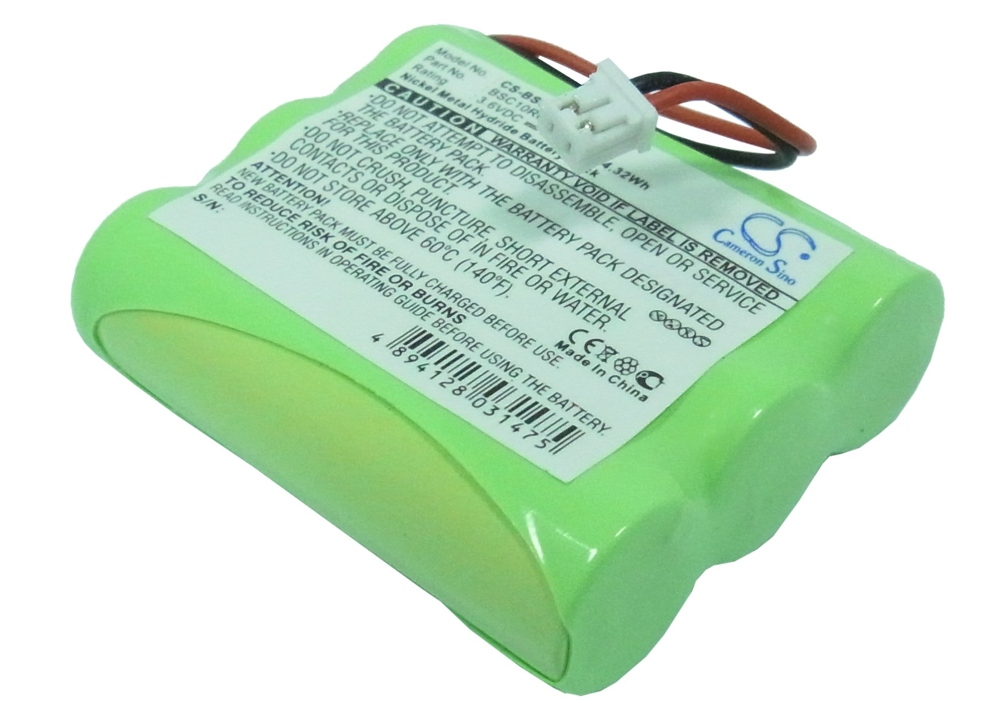 1200mAh Ni-MH 3.6V Replacement Battery for Ascom Linga Cordless Phone, Binatone Unit1, Kenwood Primo IS-C10