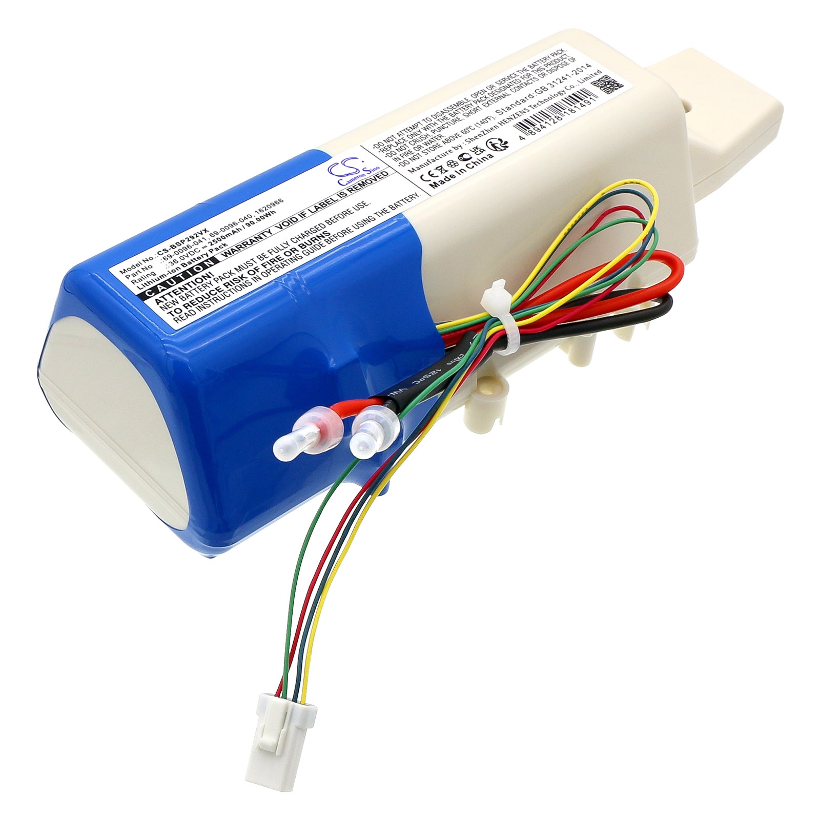 2500mAh 36V Li-ion Replacement Battery for Bissell CrossWave Cordless Max - Vacuum Models 2551, 2554A, 2590, 2593, 2596, P2921