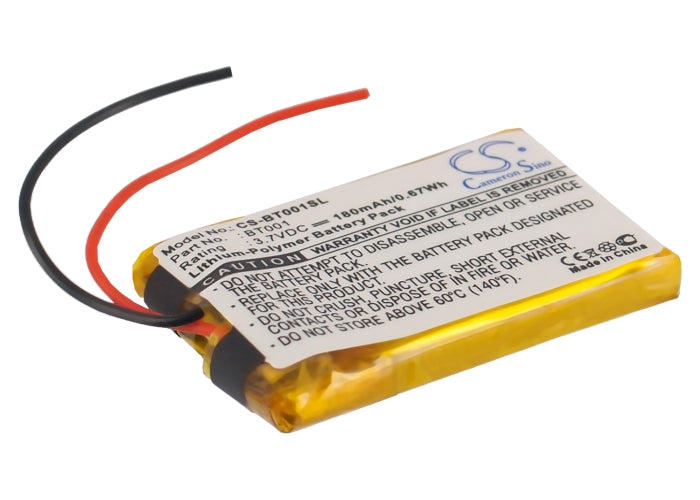 180mAh 3.7V Li-Polymer Battery - Globalstar 001, BT-001 GPS, JBL T450BT, Milink GPSL-149 Replacement