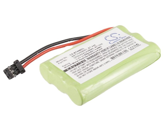 Uniden/Radio Shack Cordless Phone Battery - 3.6V 800mAh Ni-MH Replacement (GP80AAALH3BMX)
