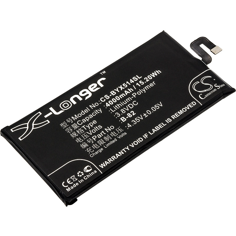 4000mAh Replacement Battery for VIVO X5 Max S (B-82) - 3.8V Li-Polymer Battery - Long-Lasting Power