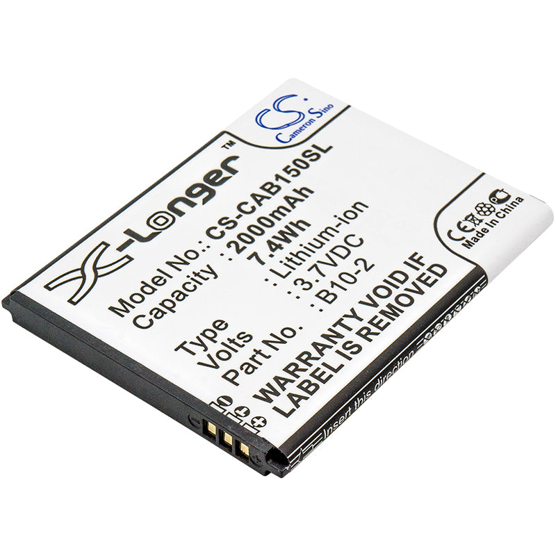 2000mAh Replacement Battery for CAT B15, B15Q, B10-2 AMMobile Smartphones - 3.7V Li-ion Rechargeable Battery