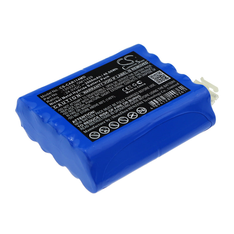 24V 2000mAh Ni-MH Replacement Battery for Cardioline ECG Delta 1/1+/3+, 3 Digital ECG - Replaces 120222