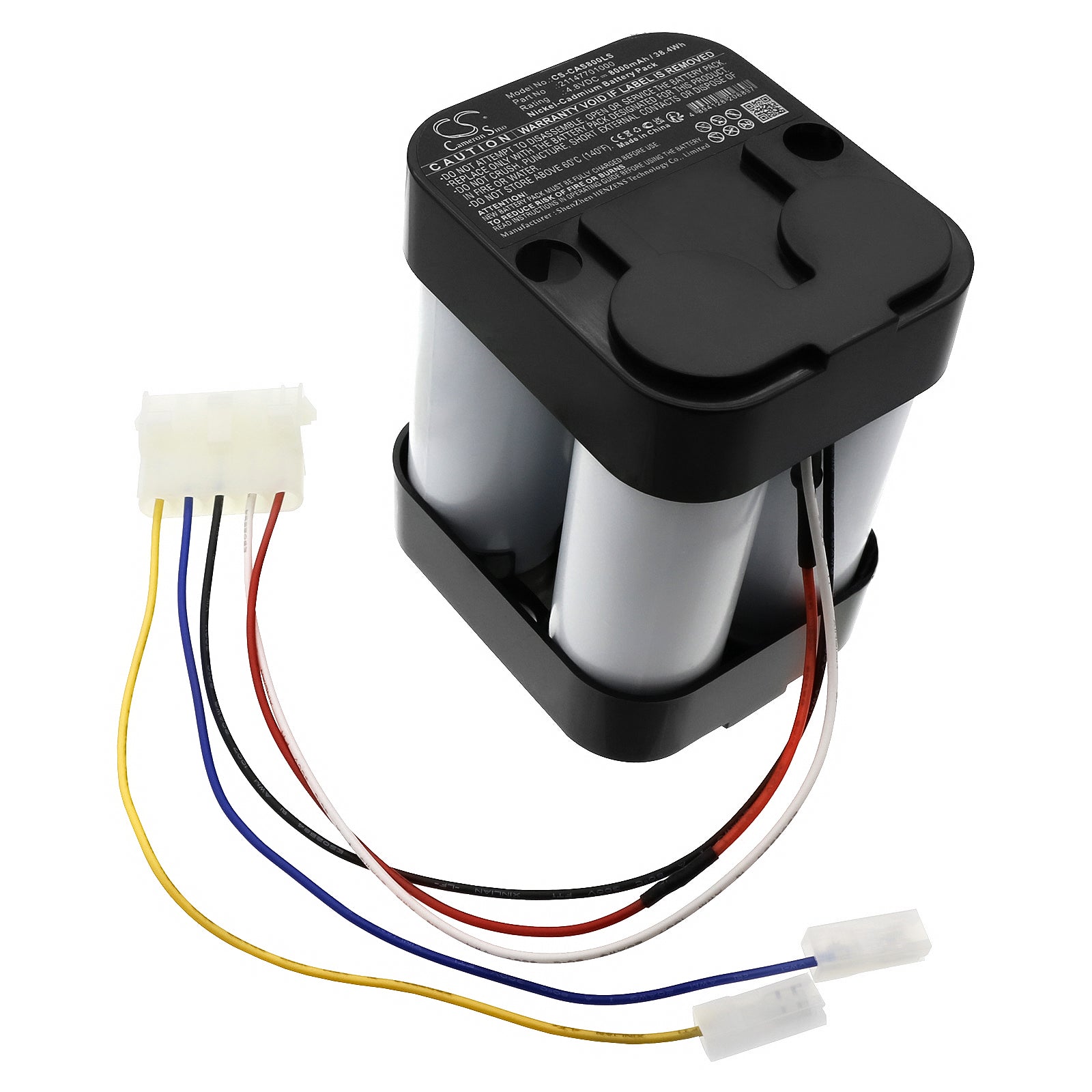 CEAG SEB 8/8L Emergency Light Battery: 4.8V 8000mAh Ni-CD, Replacement for 21147701000 & 0108349