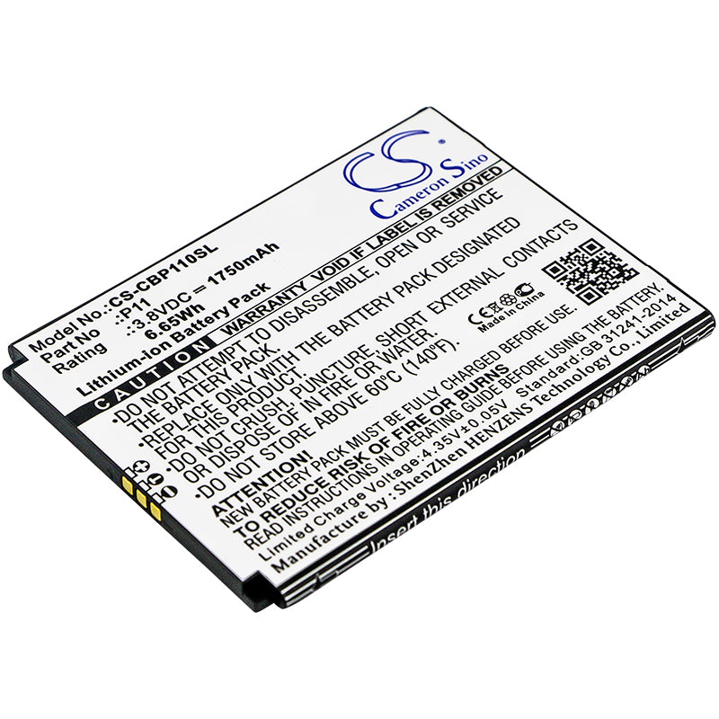 1750mAh Replacement Battery for Cubot P11 - 3.8V Li-ion, Enhanced Power, Exact Fit (77.40x59.88x3.98mm)
