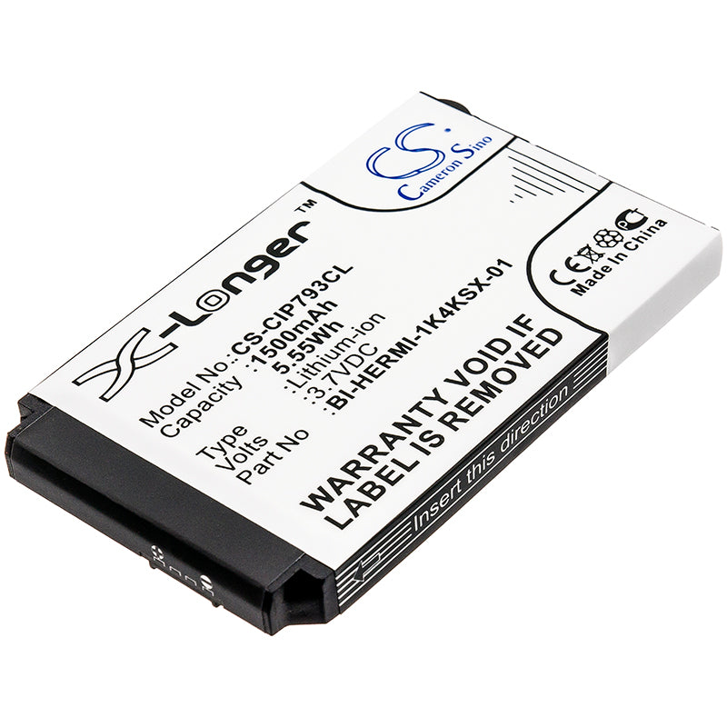 1500mAh Replacement Battery for Cisco 7925G/7926G Cordless Phones - 3.7V Li-ion, Extended Life