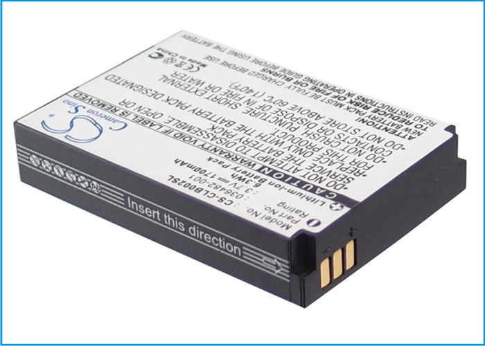 Columbia Omni-Heat Apparel 1700mAh Battery - 3.7V Li-ion Replacement - Heated Clothing Power (52x36x10mm)