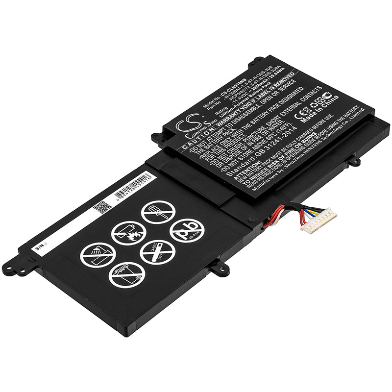2600mAh Battery for Clevo N131BU, Tuxedo InfinityBook, System76 Galago Pro - 11.4V Li-Polymer Laptop Replacement