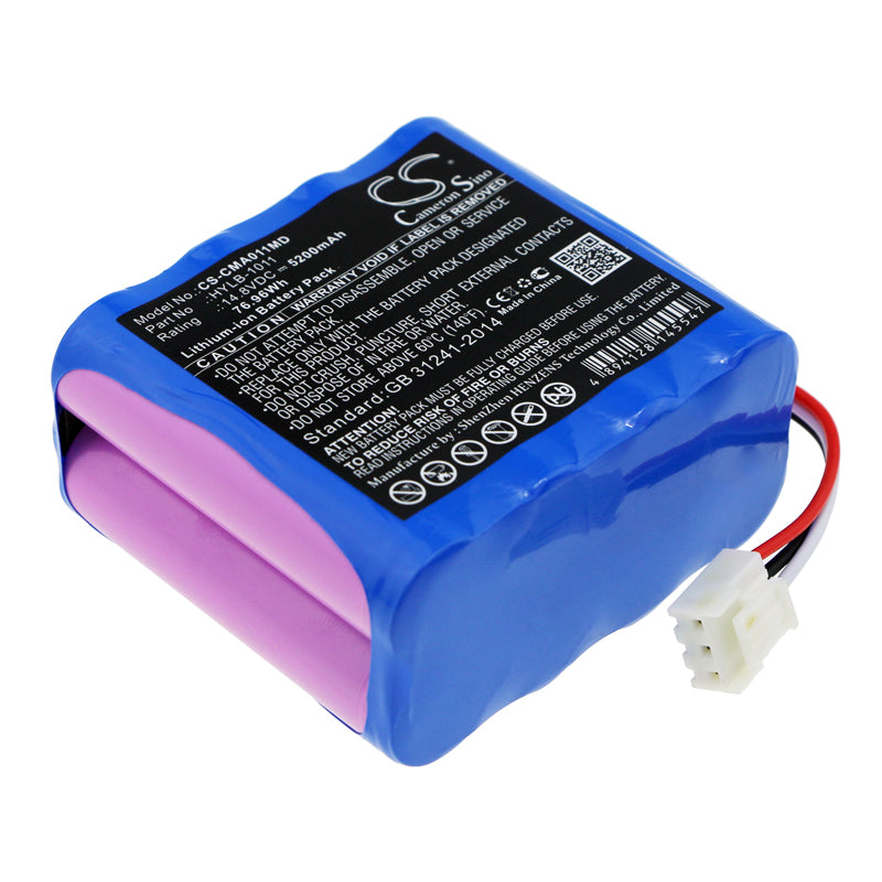 High-Capacity 5200mAh Replacement Battery for COMEN Star 5000, 5000C, 5000E & C20 Patient Monitors - 14.8V Lithium-ion