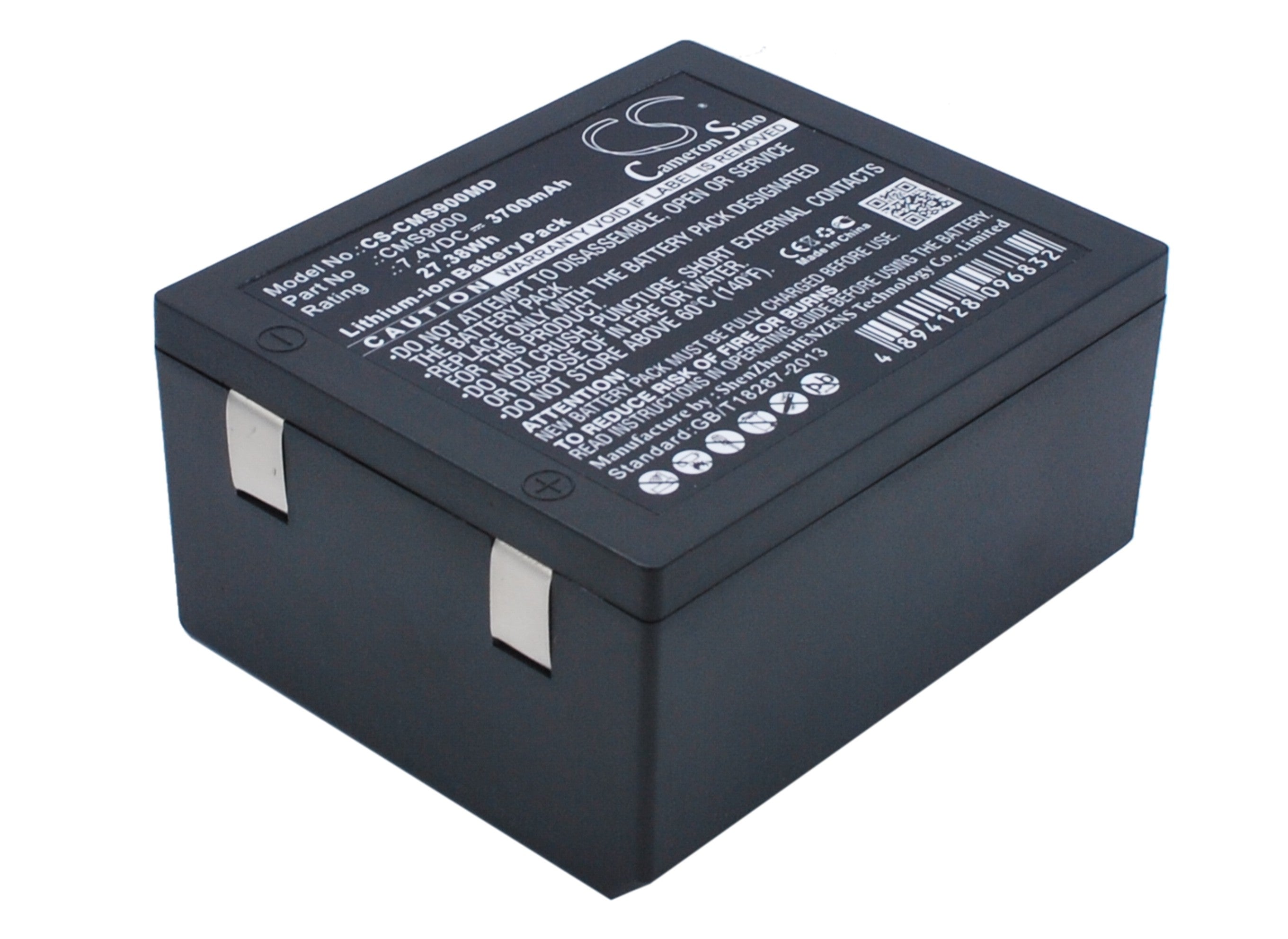 7.4V 3700mAh Li-ion Battery Replacement for Contec/Trismed Patient Monitor - CMS7000, CMS8000, VITAPIA7000K, DHR930D