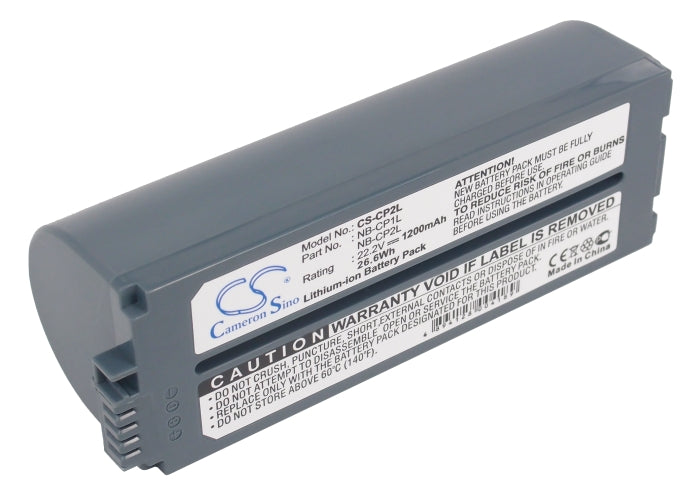 High Capacity 1200mAh Battery for Canon Selphy CP Printers: CP-100 to CP-1300 Series, 22.2V, NB-CP2LH Replacement