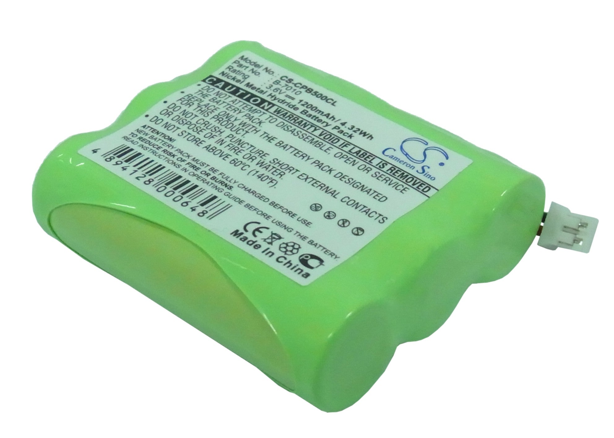 1200mAh Ni-MH Cordless Phone Battery - Siemens 240, 242, CS240, CS242 Replacement - 3.6V Power Solution