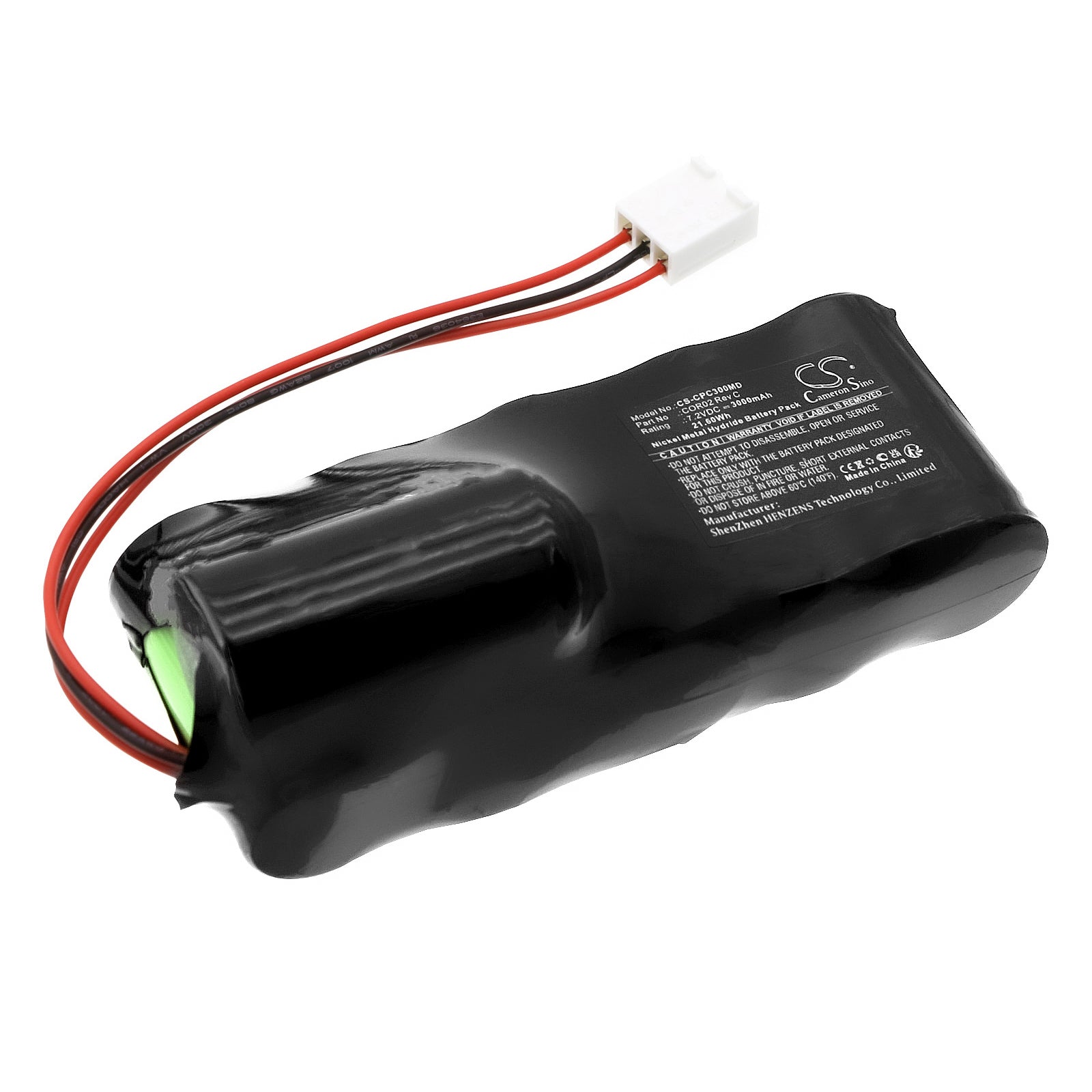 7.2V 3000mAh Ni-MH Replacement Battery for Corpak Corflo 300 Enteral Feeding Pump, Medical Grade