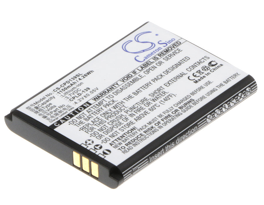 1150mAh Replacement Battery for Coolpad 8021 Smartphone - 3.7V Li-ion (CPLD-139, 52.5x39x6mm) Power Solution