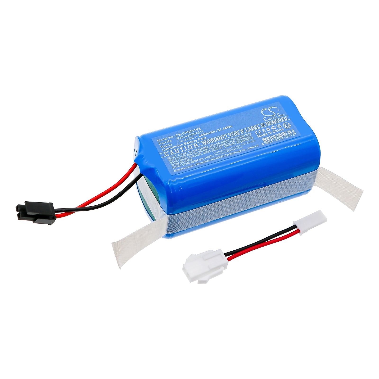 Concept VR2110 VR2020 VR3105 Vacuum Replacement Battery - 14.4V 2600mAh Li-ion - 37.44Wh