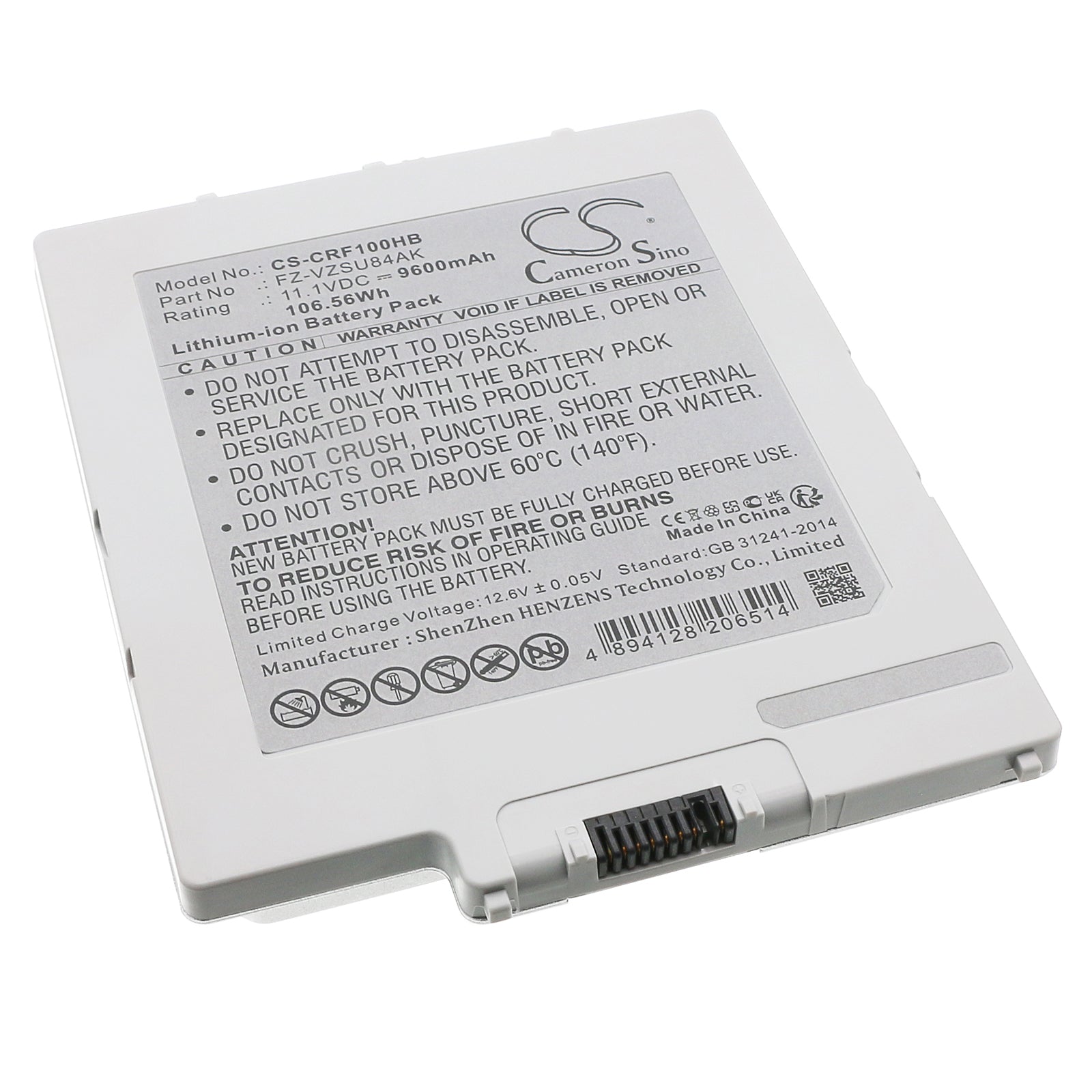 9600mAh Replacement Battery - Panasonic Toughpad FZ-G1, Leica CS35, GEB235/236 - 11.1V Li-ion