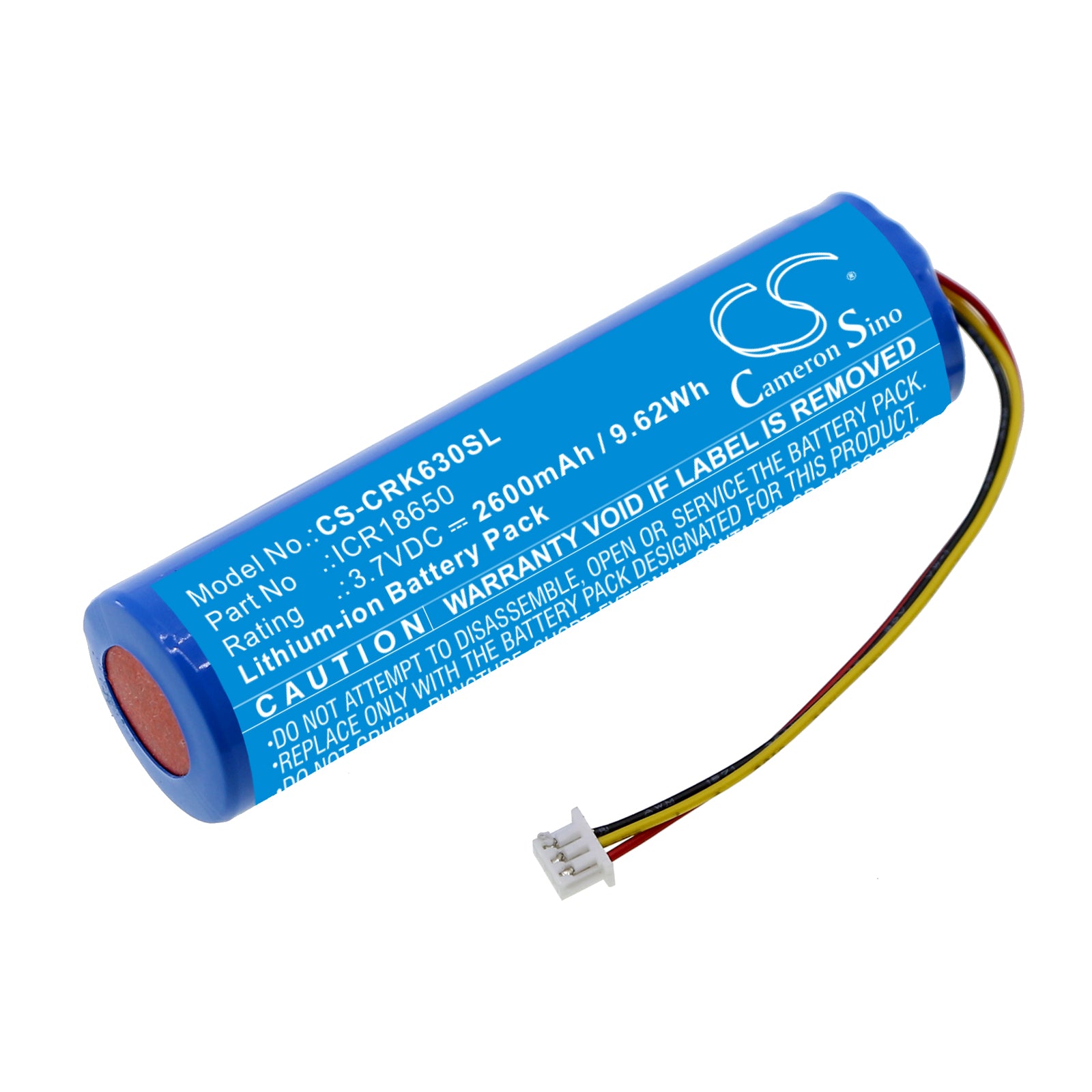 2600mAh Replacement Battery for Corsair K63 & K57 Wireless Keyboard - 3.7V Li-ion ICR18650 - Gaming Keyboard Battery
