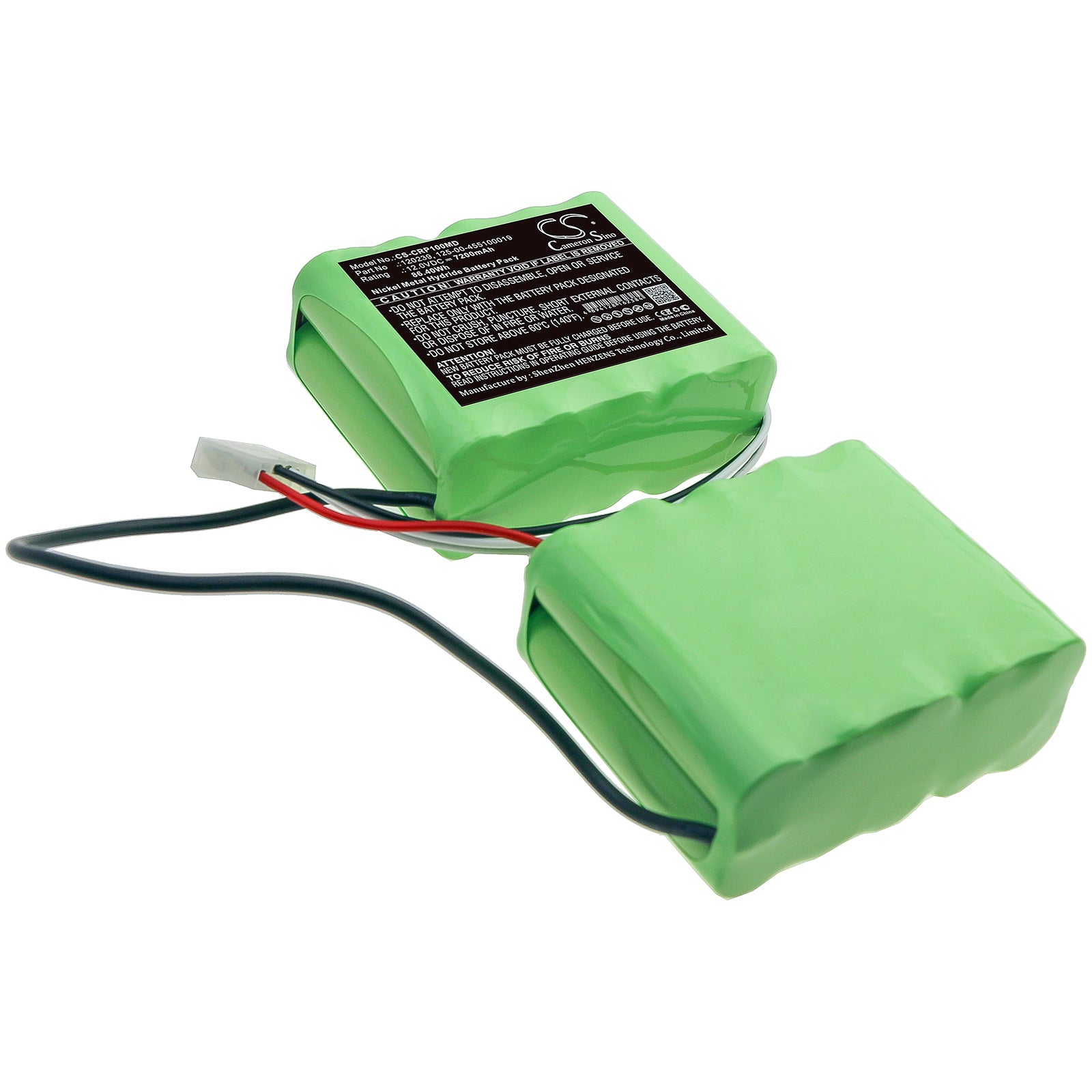 Critikon Dinamap Pro 1000 Monitor Battery: 7200mAh, 12V Ni-MH Replacement, MS633177K, Premium Power