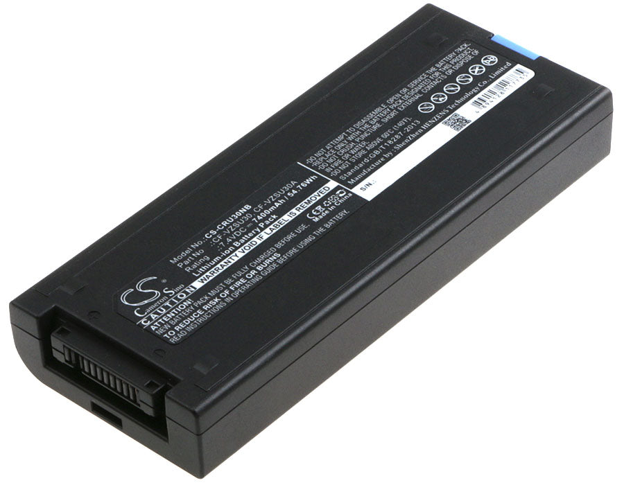 7400mAh Battery for Panasonic Toughbook CF-18: Rugged Laptop, 7.4V 54.76Wh Li-ion Replacement