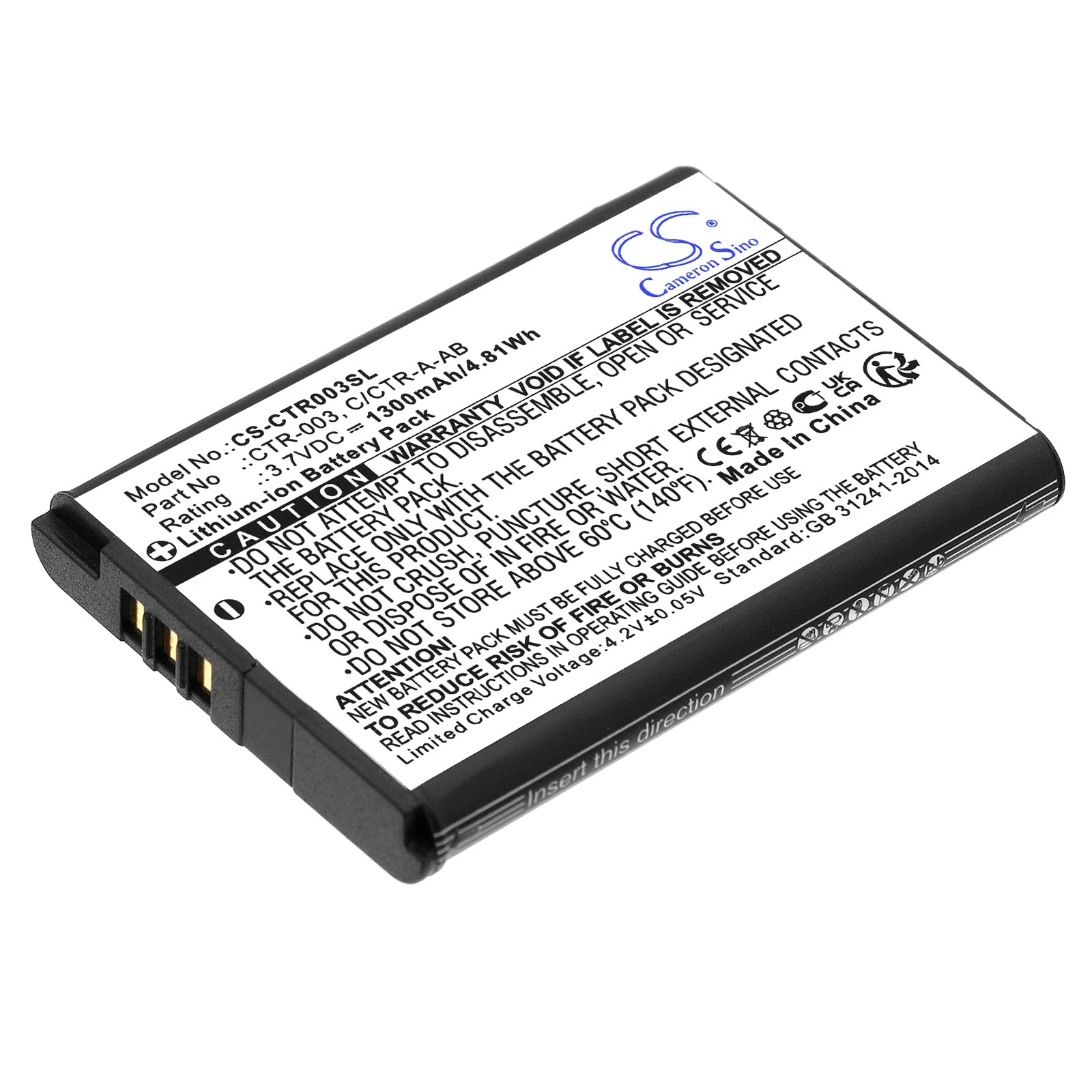 Premium 1300mAh Replacement Battery for Nintendo 3DS/2DS XL & Switch Pro Controller - 3.7V Li-ion