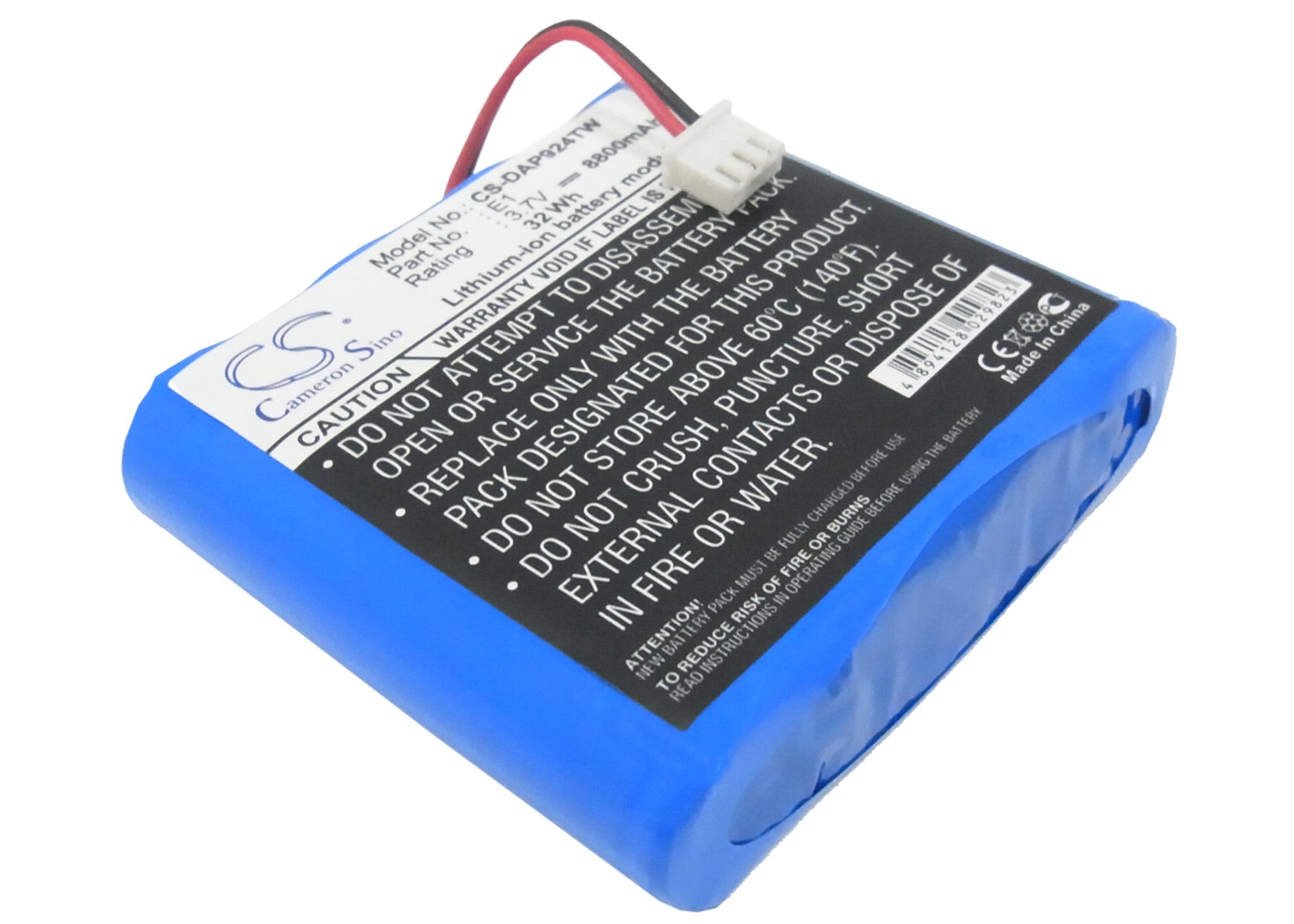 8800mAh Li-ion Battery for Pure Evoke/One Flow Radios - Extended Life, 3.7V, 32.56Wh