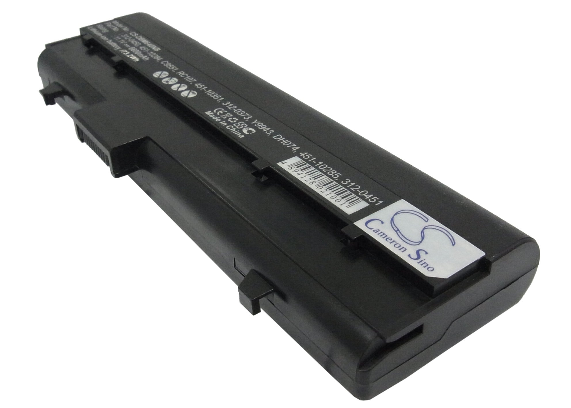 6600mAh Extended Laptop Battery for DELL Inspiron 630M 640M E1405 XPS M140 - 11.1V Li-ion Replacement