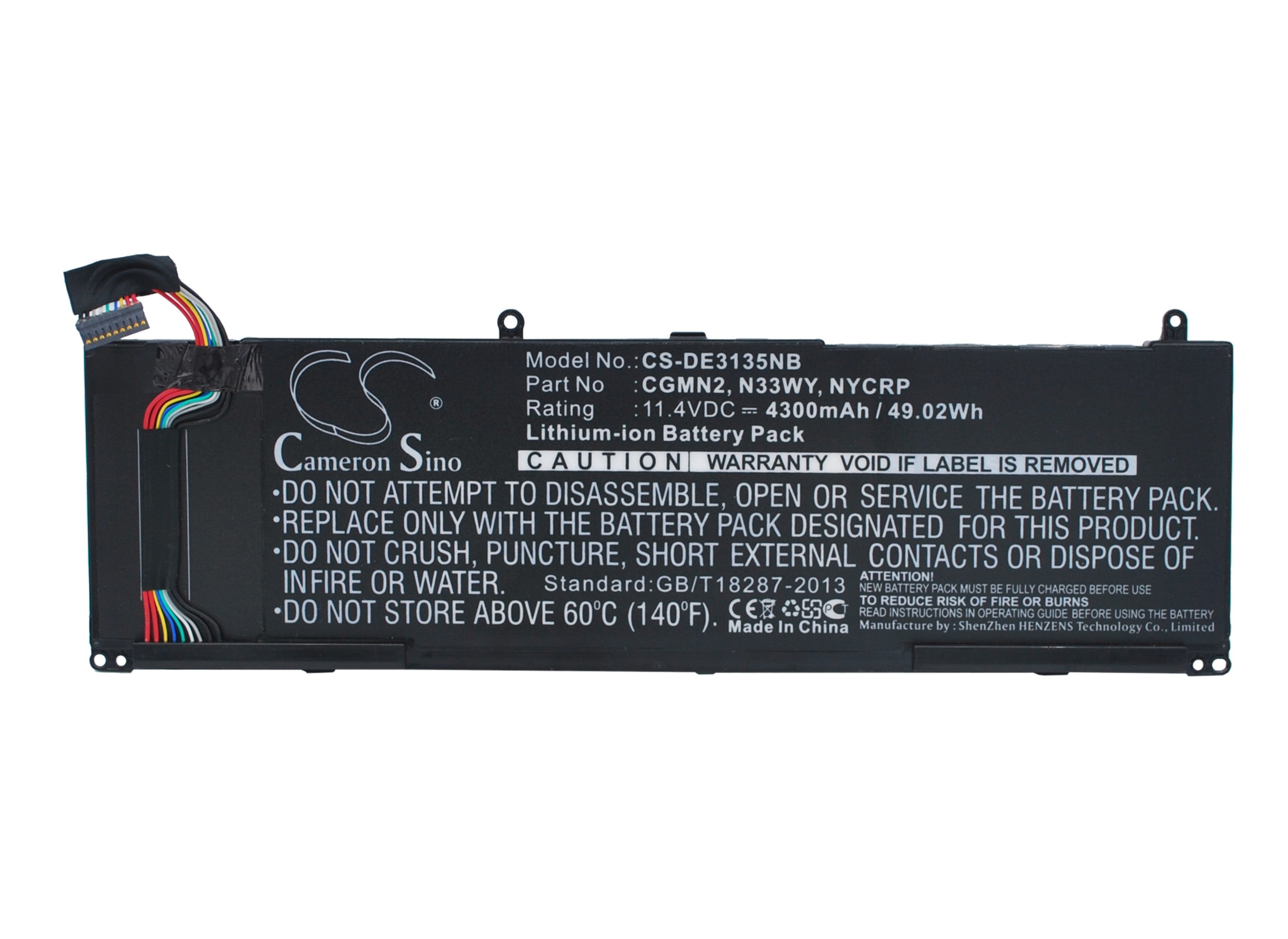 Dell Inspiron 11 3000 Series Laptop Battery - 4300mAh 49Wh 11.4V - Premium Li-ion Replacement Battery