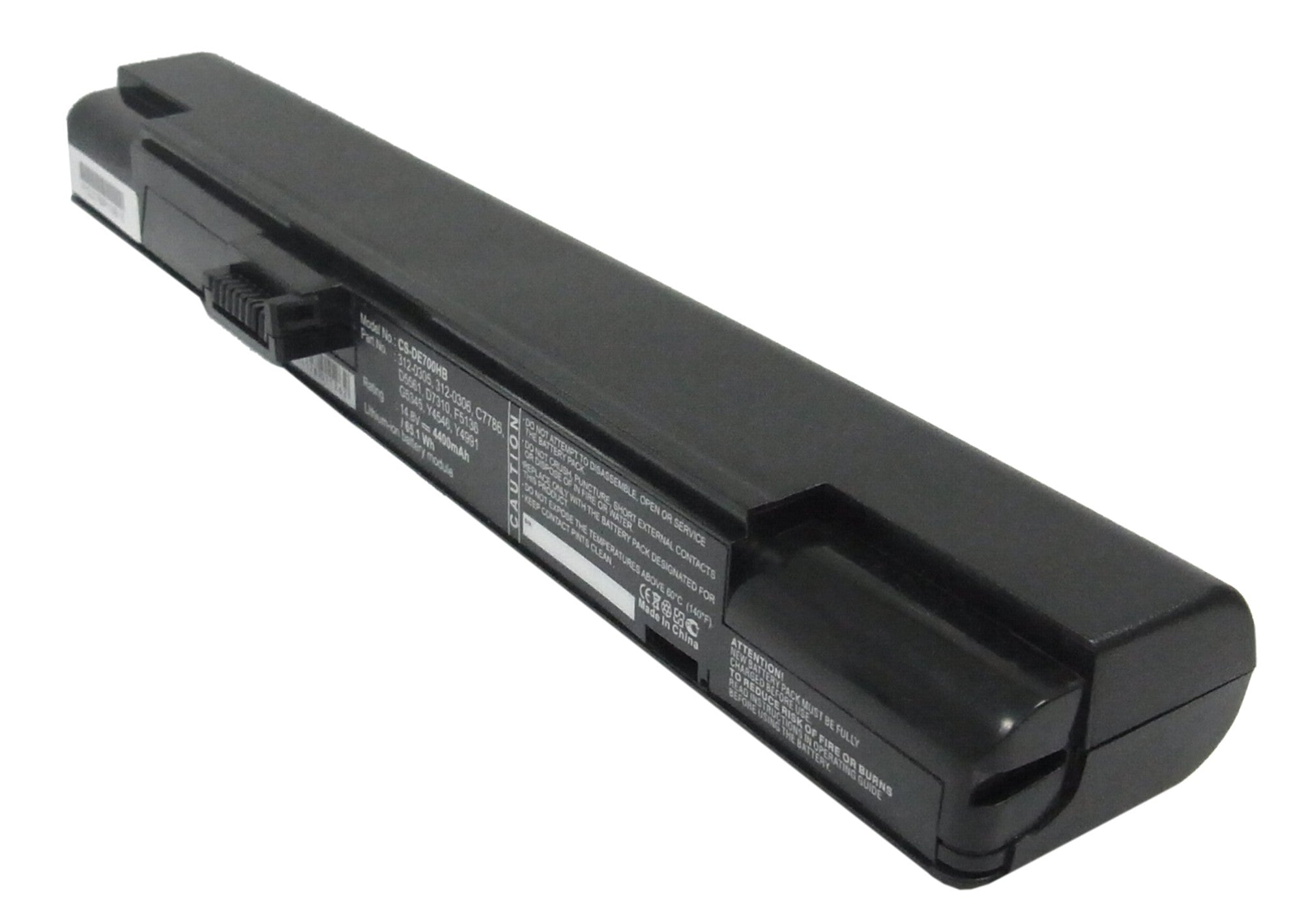 4400mAh 14.8V Li-ion Laptop Battery for DELL Inspiron 700m 710m - Replacement Power