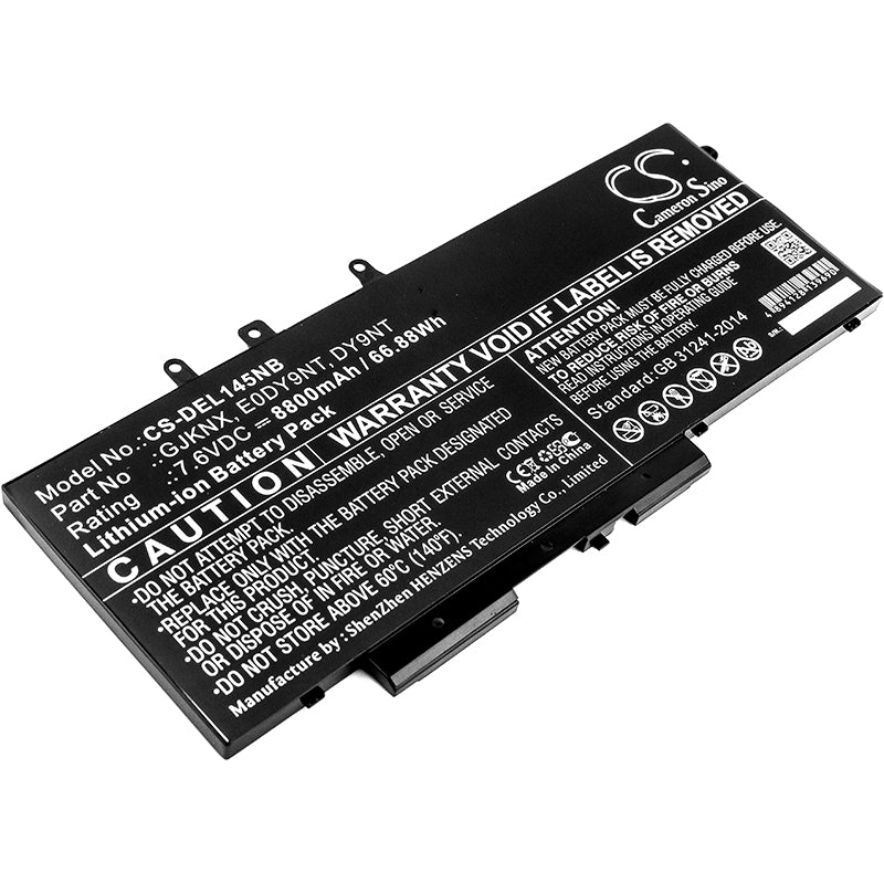 66.88Wh 8800mAh Laptop Battery for DELL Latitude & Precision: GJKNX, 7.6V Li-ion - Replacement Power Solution