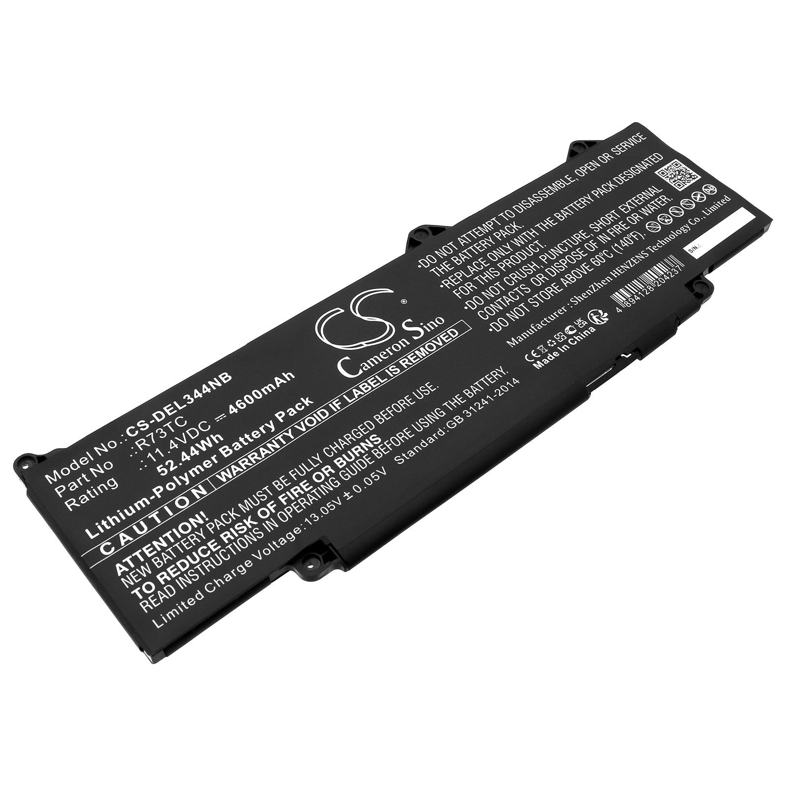 DELL Precision 3480 3590 Laptop Battery: 52.44Wh, 11.4V, 4600mAh - Replacement for 02X1V9, KDM9P - Long Life