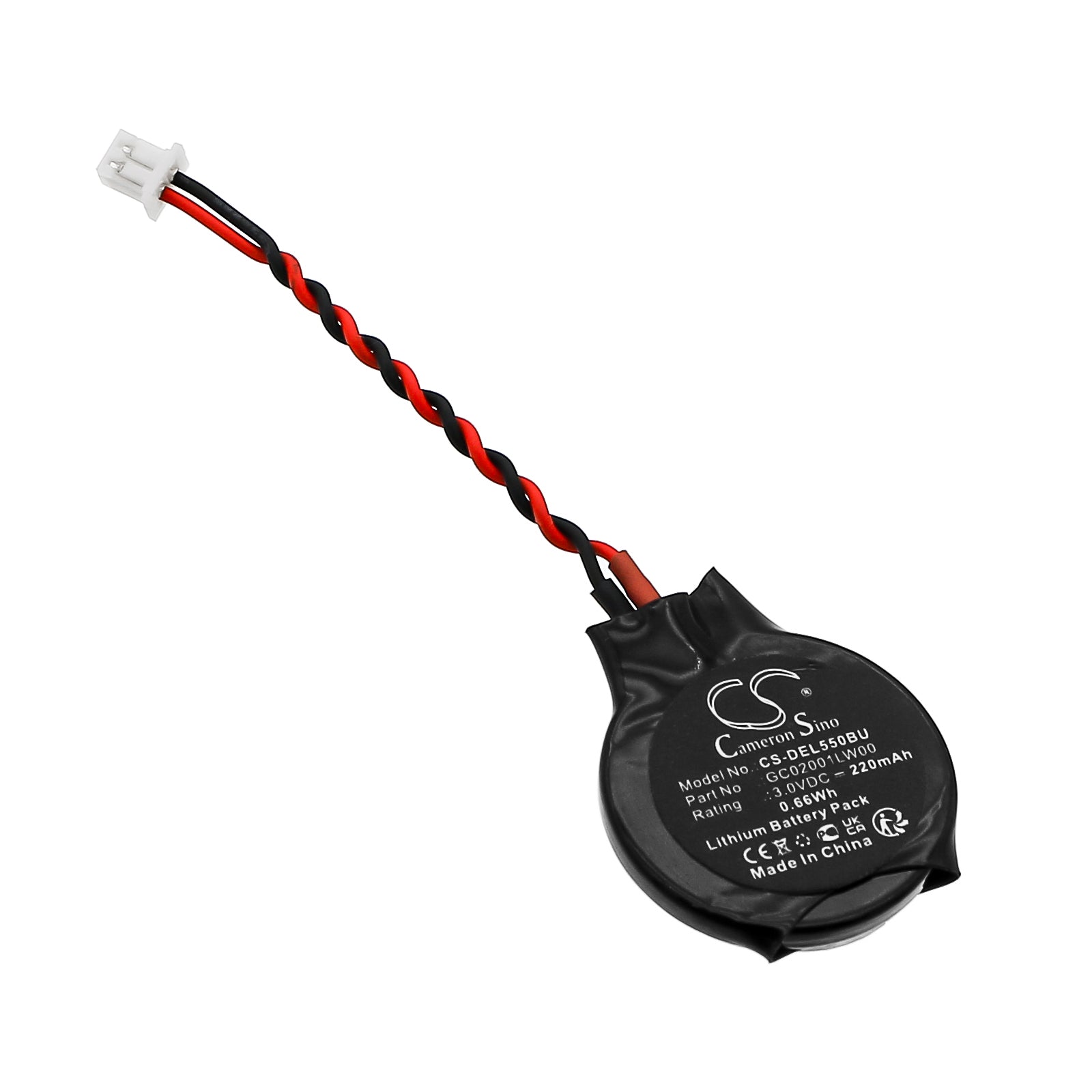 DELL Latitude E5550 E5570 E5560 E5580 CMOS Battery - 3V Lithium Backup - GC02001LW00 - BIOS Memory Replacement