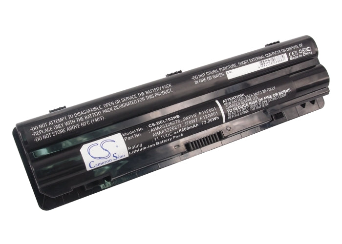 73.26Wh 6600mAh Laptop Battery Replacement for DELL XPS 14, 15, 17 Series - 11.1V Li-ion