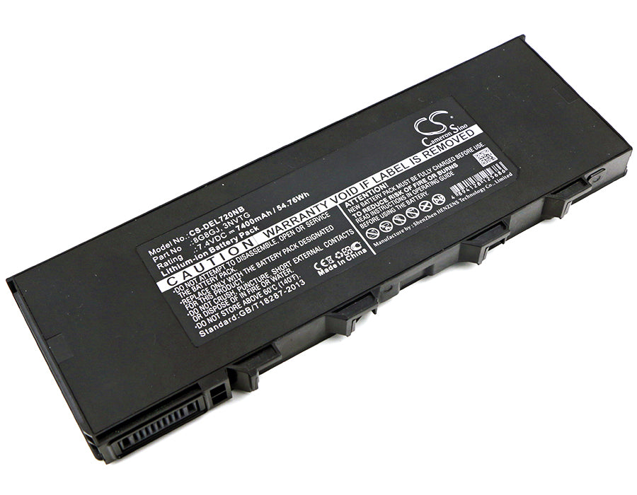 7400mAh Battery for DELL Latitude 7204/7214 Rugged Extreme Laptops - 7.4V 54.76Wh, 12/14 Series Replacement