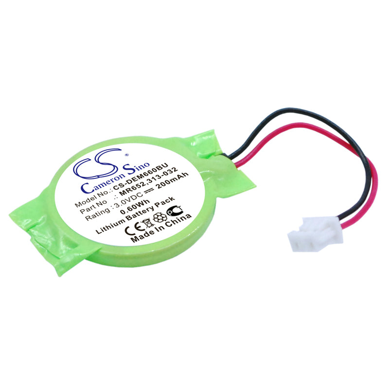 200mAh CMOS Battery for Dell Precision & Latitude - M4600, M6600, X1, E6xxx - 3V Lithium Backup - Replaces MR652